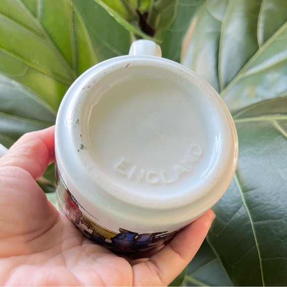 Vintage London Travel Souvenir Made in England Stamped Mug Big Ben Double Bus - Picture 4 of 6